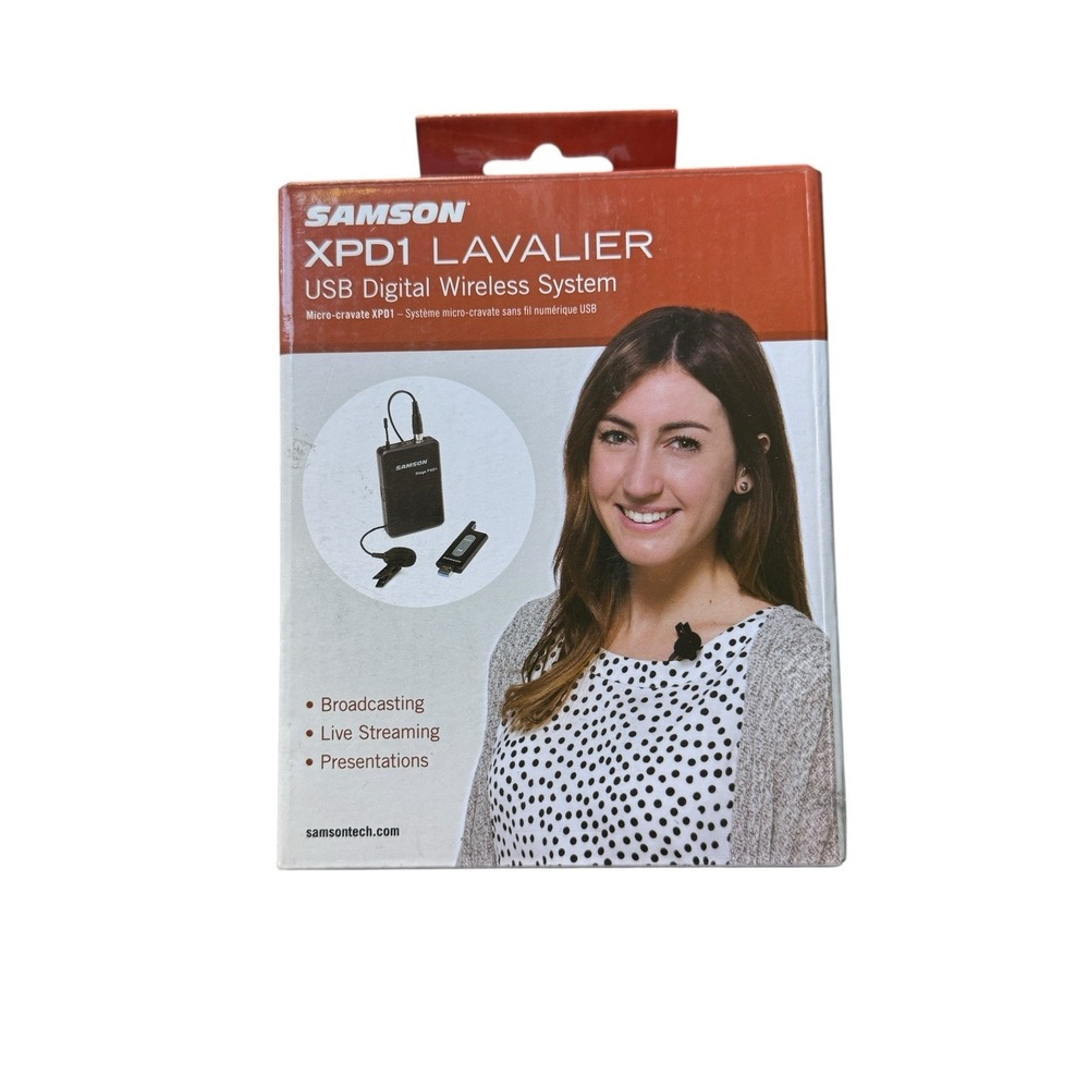 Samson XPD1 Lavalier USB Digital Wireless‎ Microphone System New Open Box
